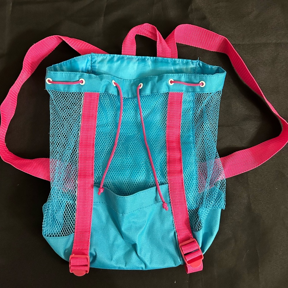 Mesh Beach Pool Wet Towel Drawstring Bag